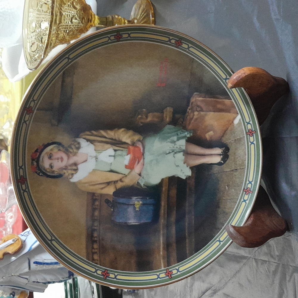 Norman Rockwell Collector Plate with Wooden Stand